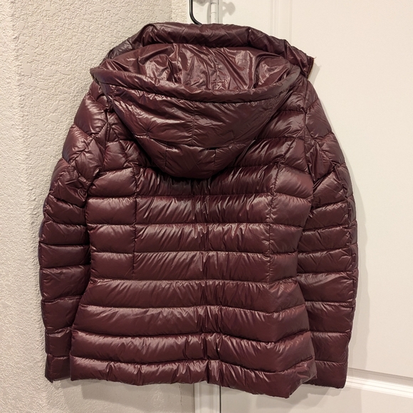 Calvin Klein Puffer Jacket Size Small Burgundy/Maroon Lightweight Premium Down - Picture 3 of 4